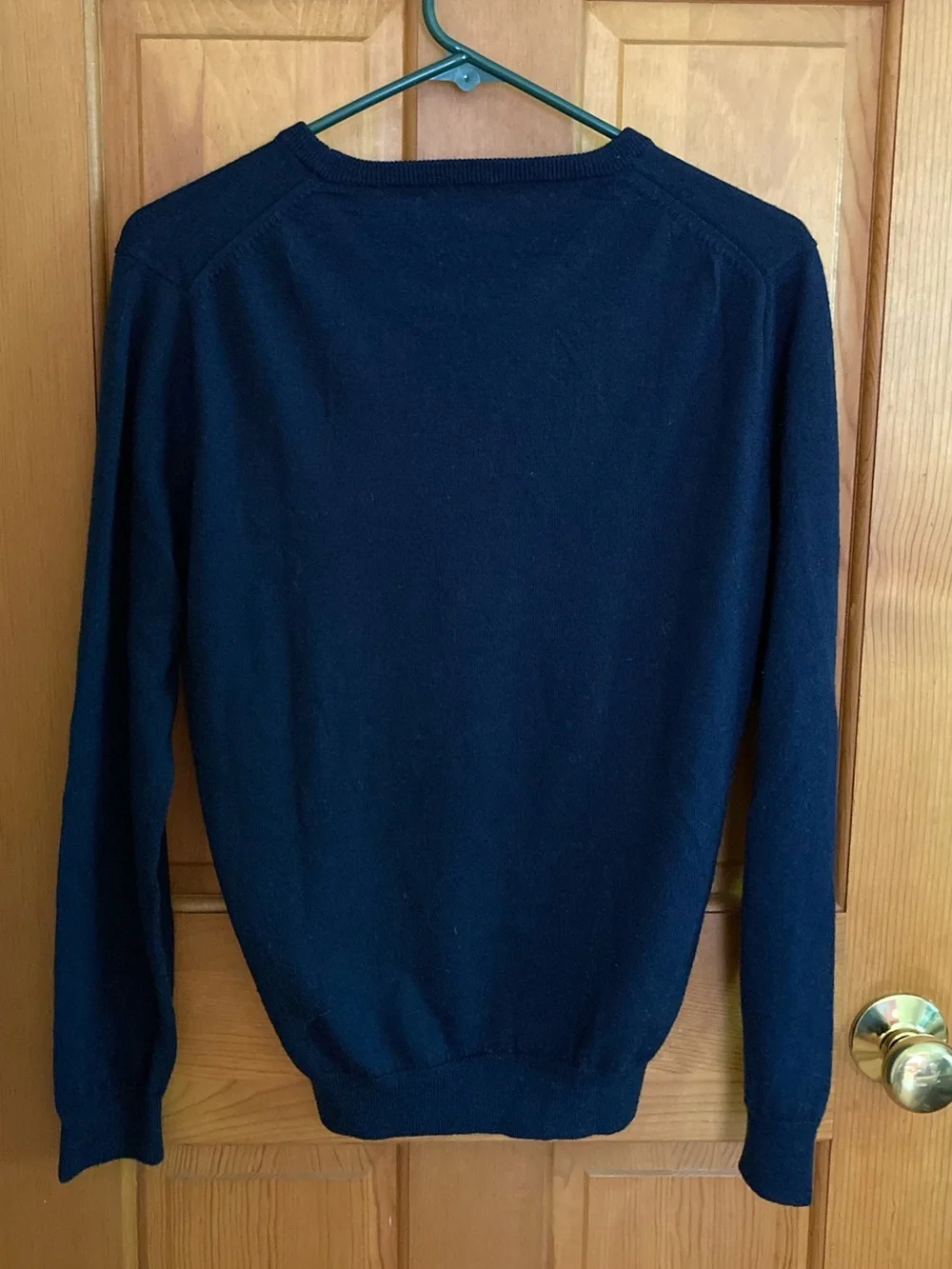 J.Crew Men’s 100% Merino Wool Crew Neck Sweater Dark Navy Slim Size S